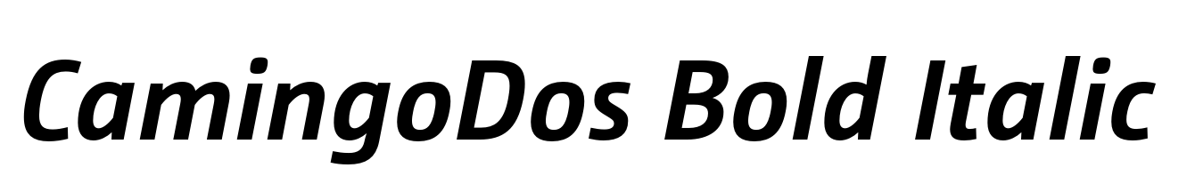 CamingoDos Bold Italic